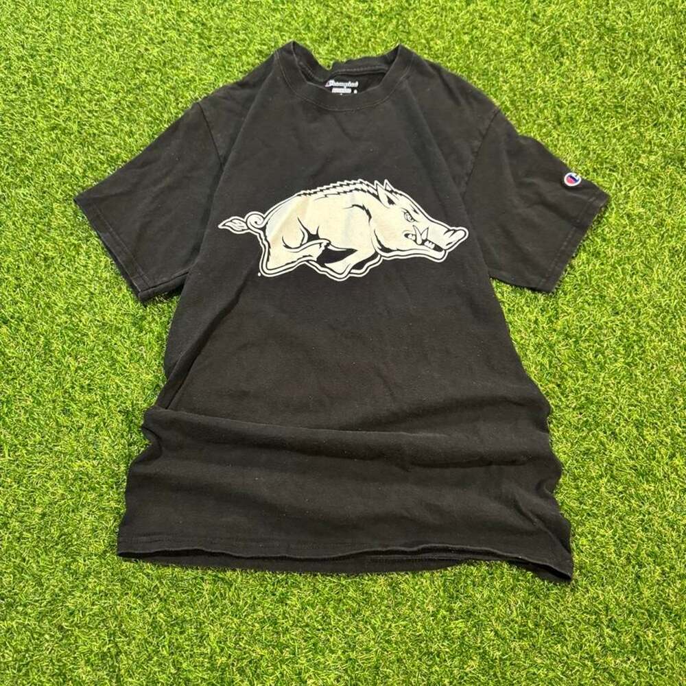 Champion arkansas razorbacks black t shirt